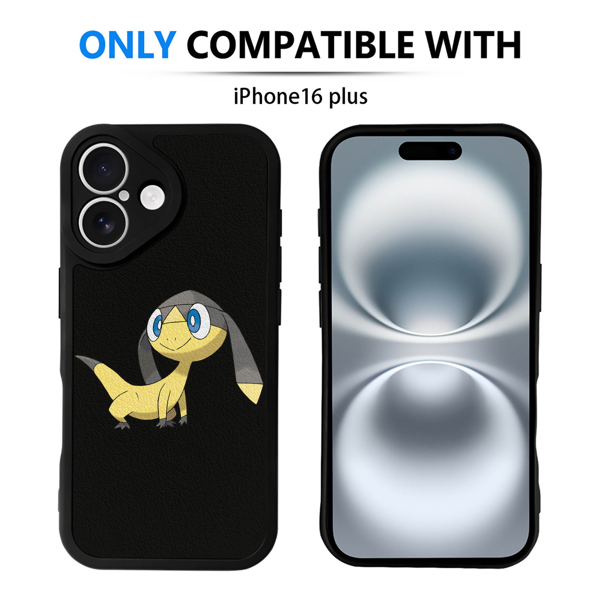 （画像用） ポケットモンスター Pokémon 【iPhone 16シリーズ対応】シリコンスマホケース（レザー調） 材質：シリコン